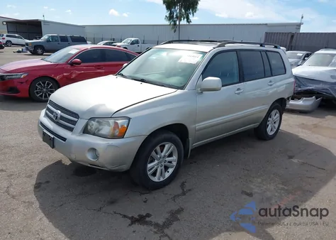 2006 Toyota Highlander Hybrid Limited V6 z USA, uszkodzony, nr VIN JTEDW21A460009856